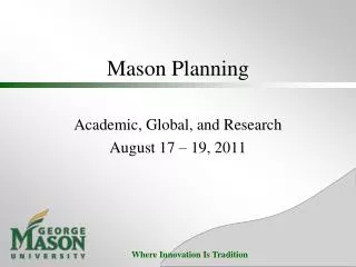 Mason Planning