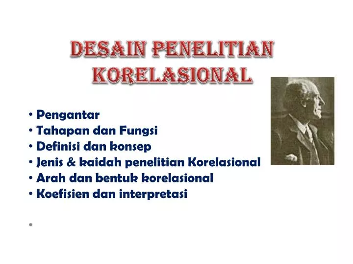 desain penelitian korelasional