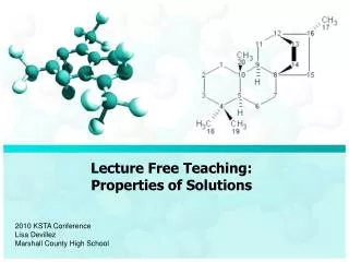Lecture Free Teaching: Properties of Solutions