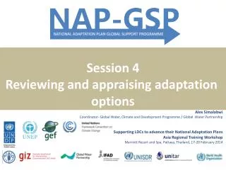 Supporting LDCs to advance their National Adaptation Plans Asia Regional Training Workshop