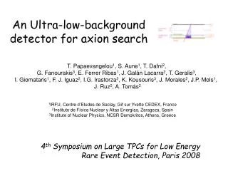 An Ultra-low-background detector for axion search