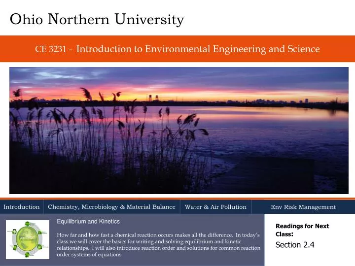 ce 3231 introduction to environmental engineering and science