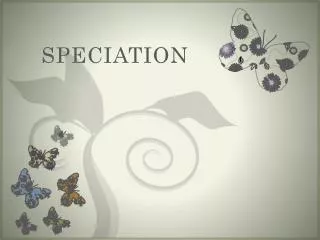 speciation