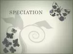 SPECIATION - slide 1