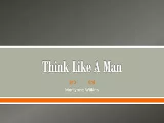 Think Like A Man