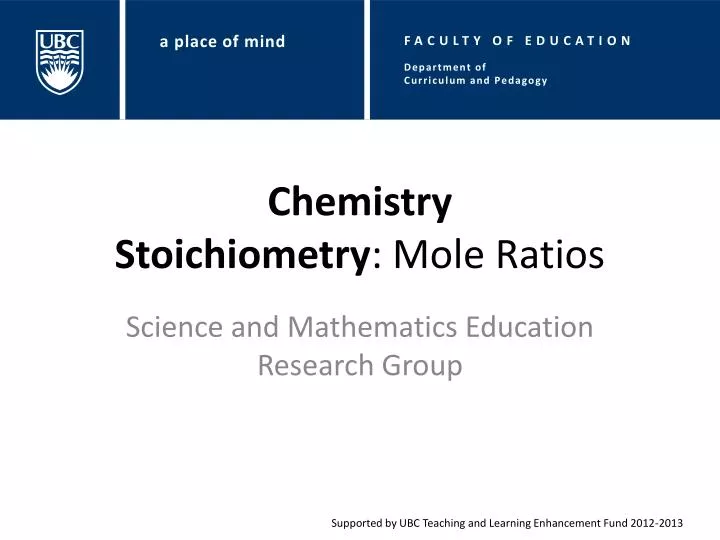 chemistry stoichiometry mole ratios