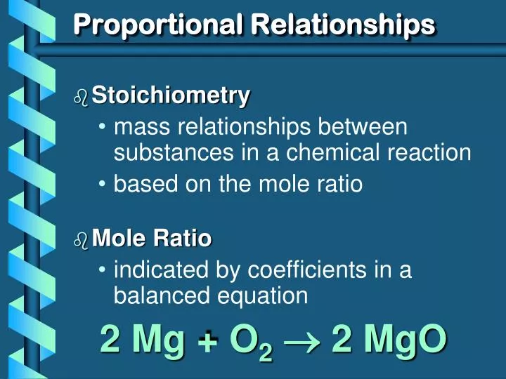 proportional relationships