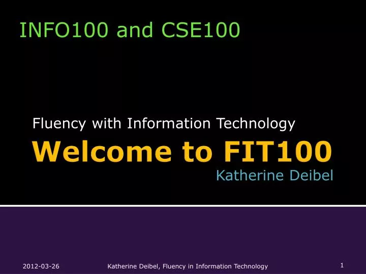 fluency with information technology