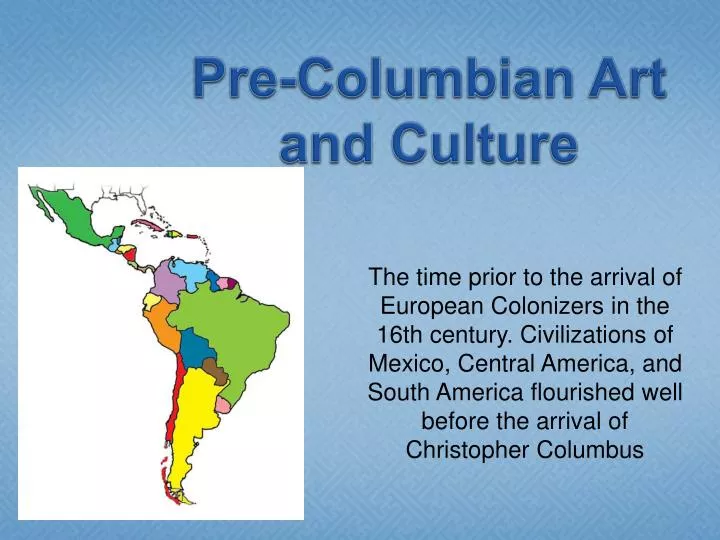 pre columbian art and culture