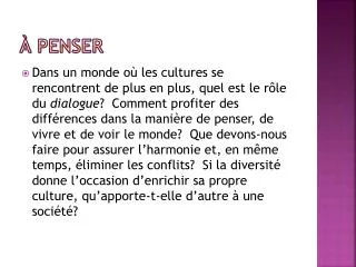 penser