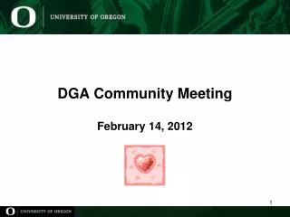 DGA Community Meeting February 14, 2012