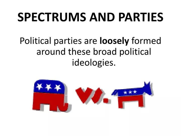 spectrums and parties