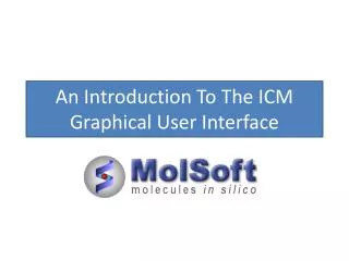 An Introduction To The ICM Graphical User Interface
