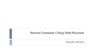 houston community college math placement