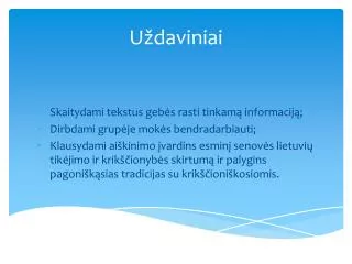 u daviniai