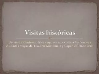 visitas hist ricas