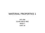 MATERIAL PROPERTIES 1 - slide 1