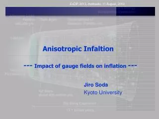 Anisotropic Infaltion --- Impact of gauge fields on inflation ---