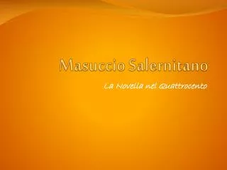 masuccio salernitano
