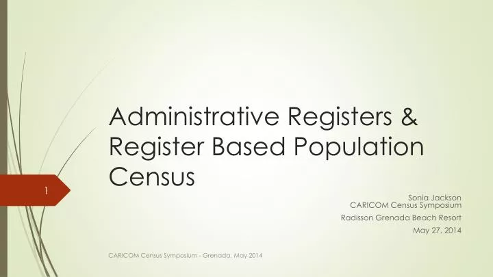 administrative registers register based population census