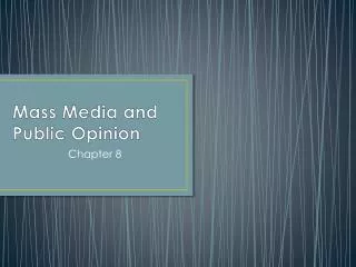 mass media and public opinion