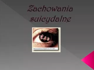 zachowania suicydalne
