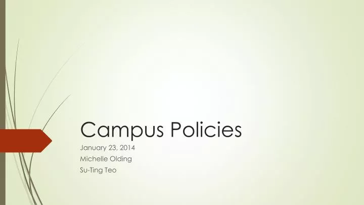 campus policies