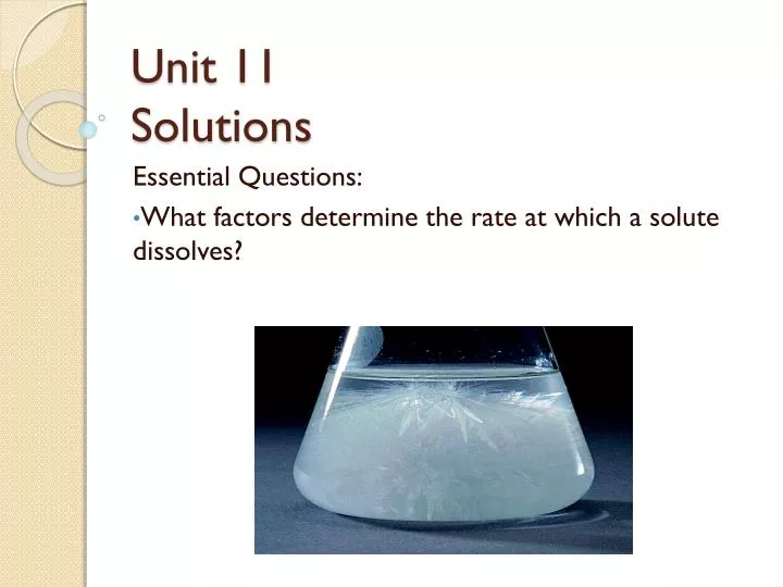 unit 11 solutions