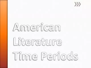 American Literature Time Periods