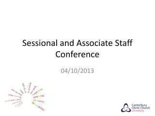 Sessional and Associate Staff Conference