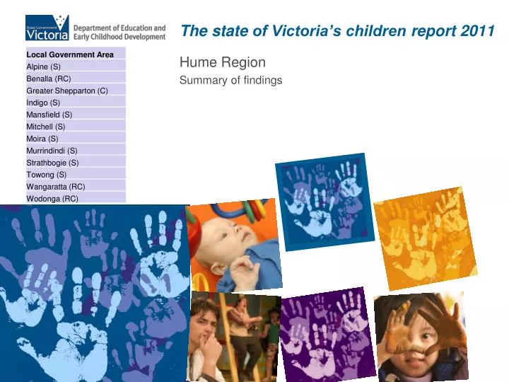 the s tate of victoria s children report 2011