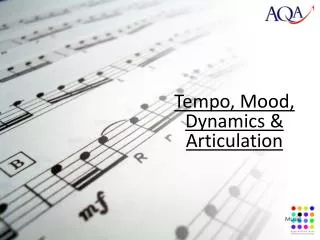 Tempo, Mood, Dynamics &amp; Articulation