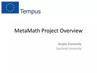 MetaMath Project Overview