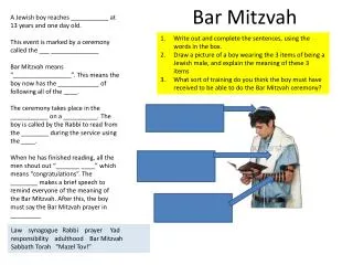 Bar Mitzvah