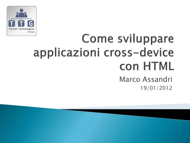 come sviluppare applicazioni cross device con html