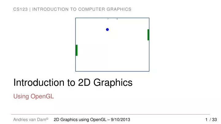 introduction to 2d graphics
