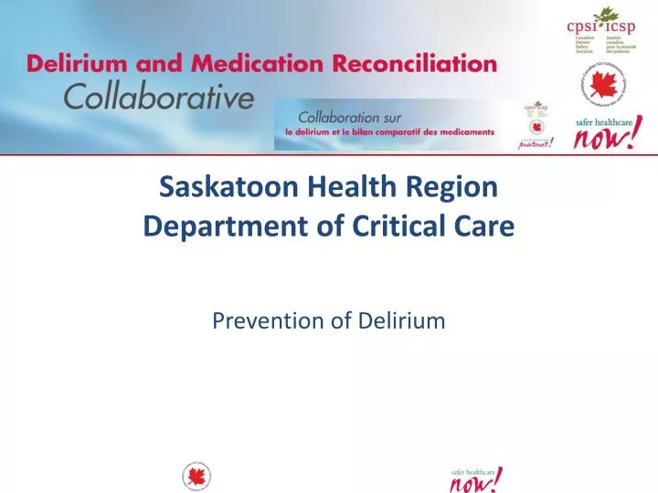saskatoon health region department of critical care