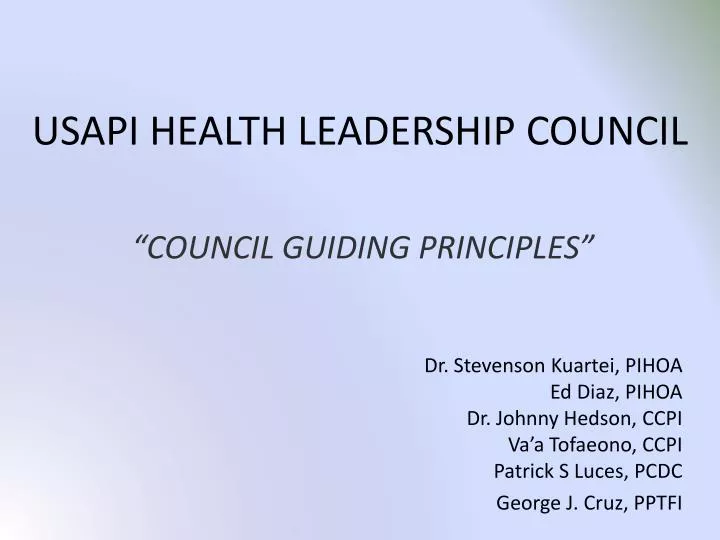 usapi health leadership council