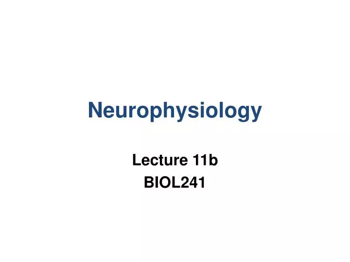 neurophysiology