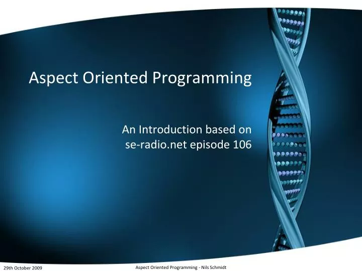 aspect oriented programming