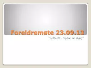 foreldrem te 23 09 13