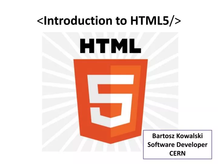 introduction to html5