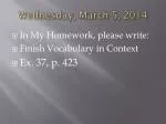 Vocabulary Practice and Daily Language Review - slide 1