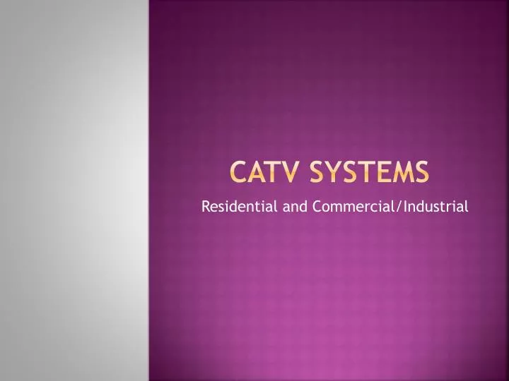 catv systems