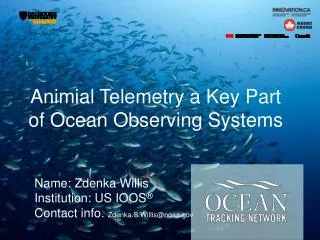 Animial Telemetry a Key Part of Ocean Observing Systems