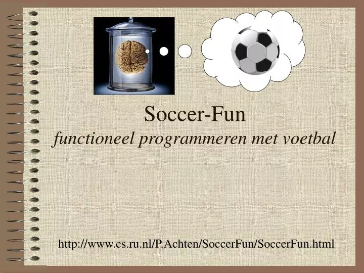 soccer fun functioneel programmeren met voetbal