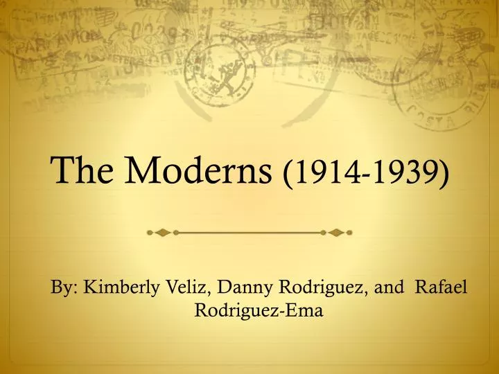 the moderns 1914 1939
