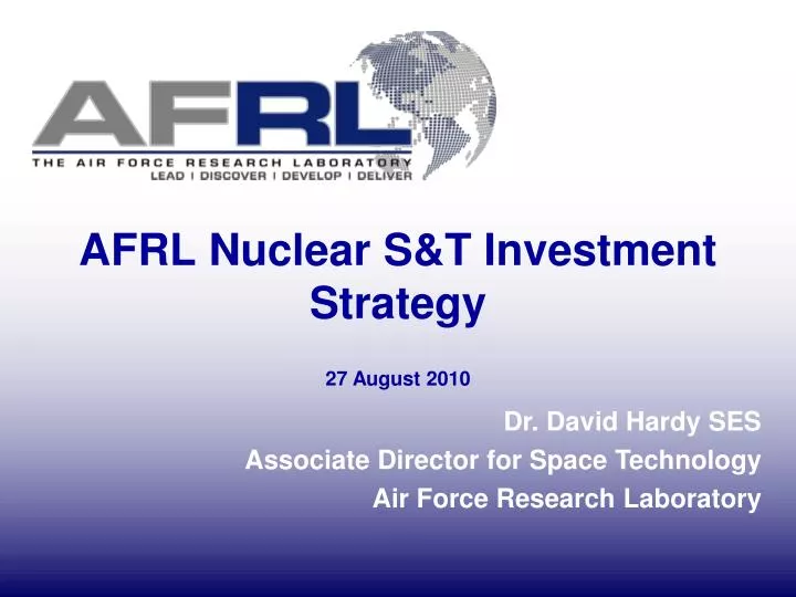 afrl nuclear s t investment strategy