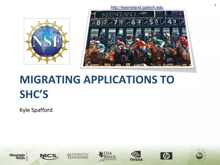 migrating applications to shc s