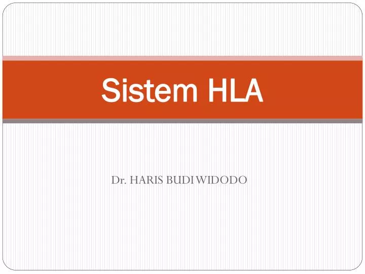 sistem hla